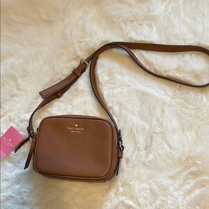 Kate Spade Tan Leather Crossbody Bag NWT